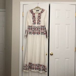 Antik Batik long embroidered dress